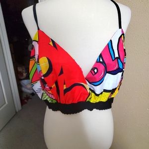 Science comic bralette